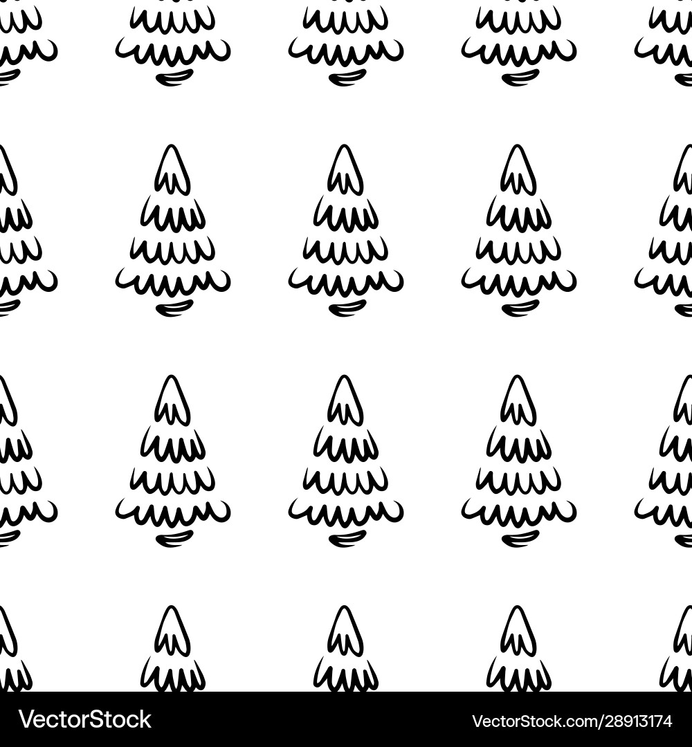 Pine tree pattern-05 Pine tree pattern-05 vector image