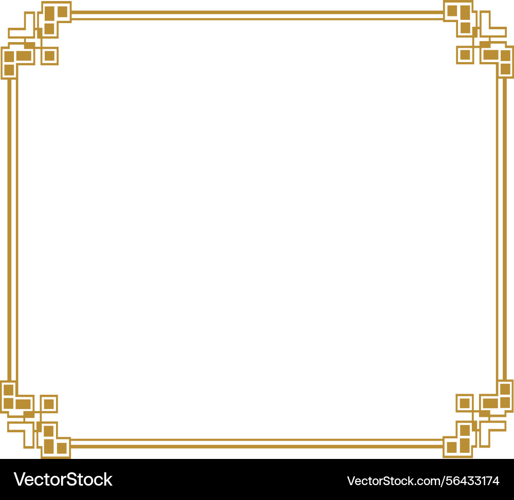 Rectangular frame vector image