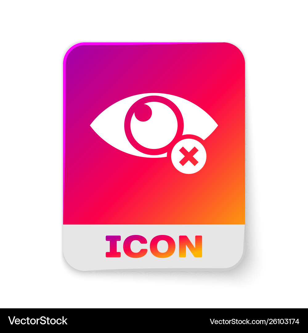 White invisible or hide icon isolated on White invisible or hide icon isolated on vector image
