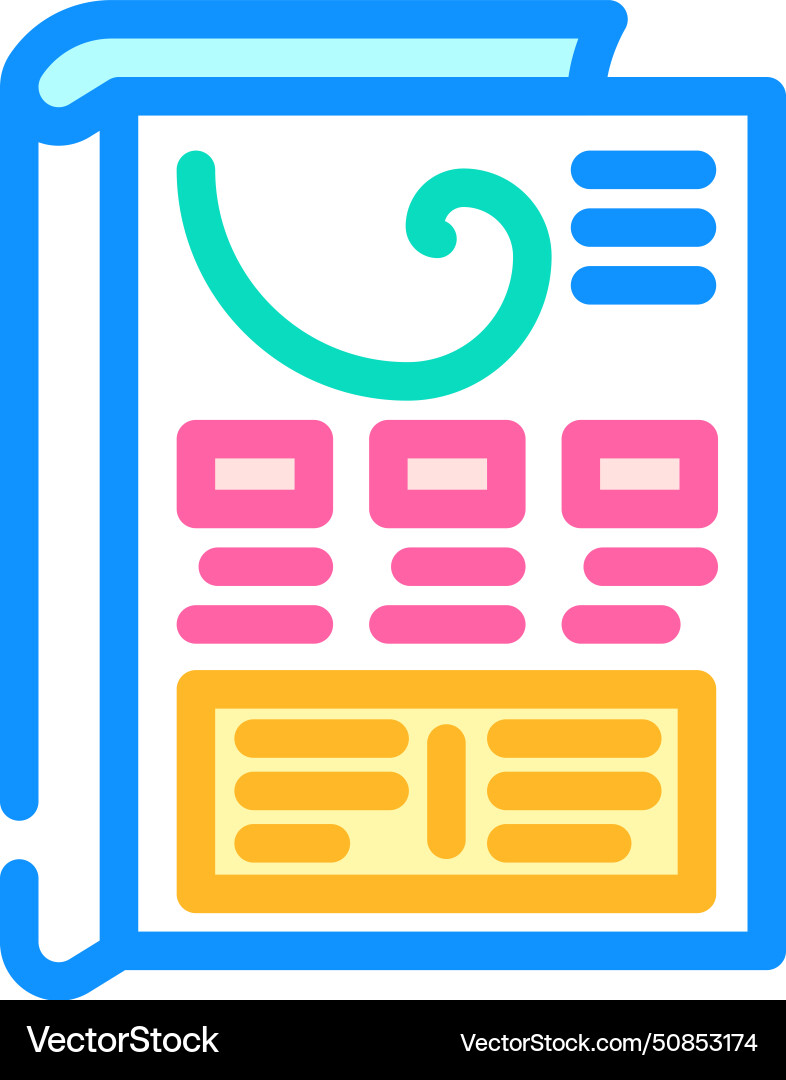 Wizard of oz testing ux ui color icon vector image