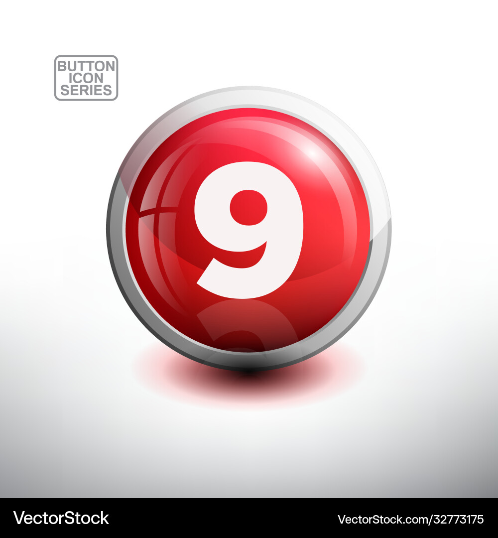 Alphabet in glossy button for web icon Alphabet in glossy button for web icon Vector Image