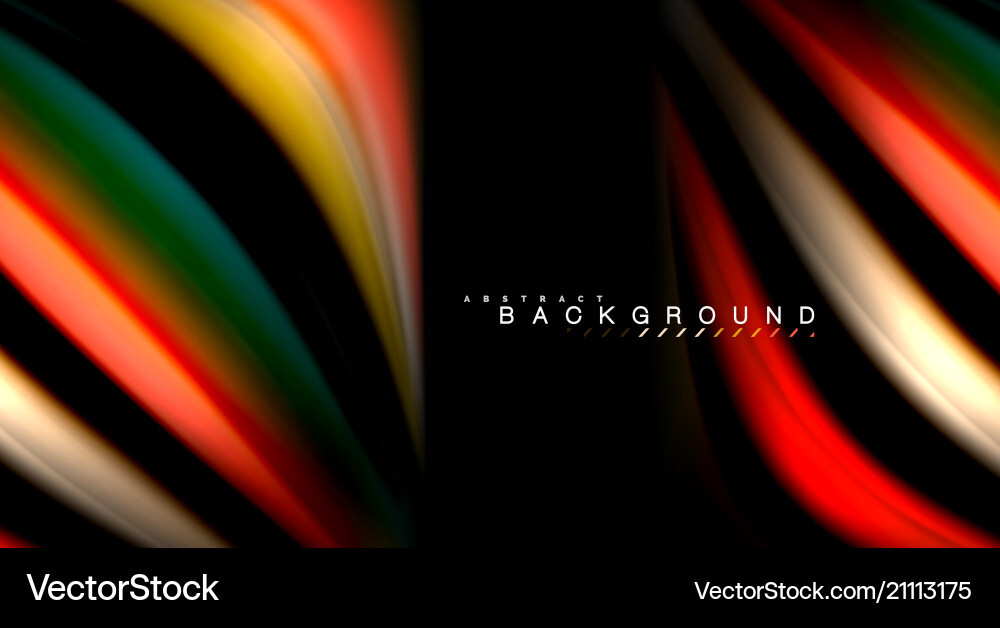 Blur color wave lines abstract background Vector Image