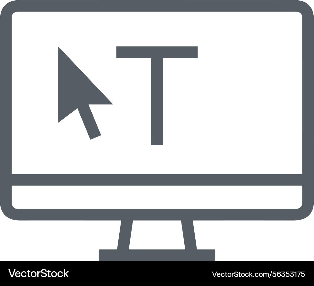 Computer icon symbol image Vector Image