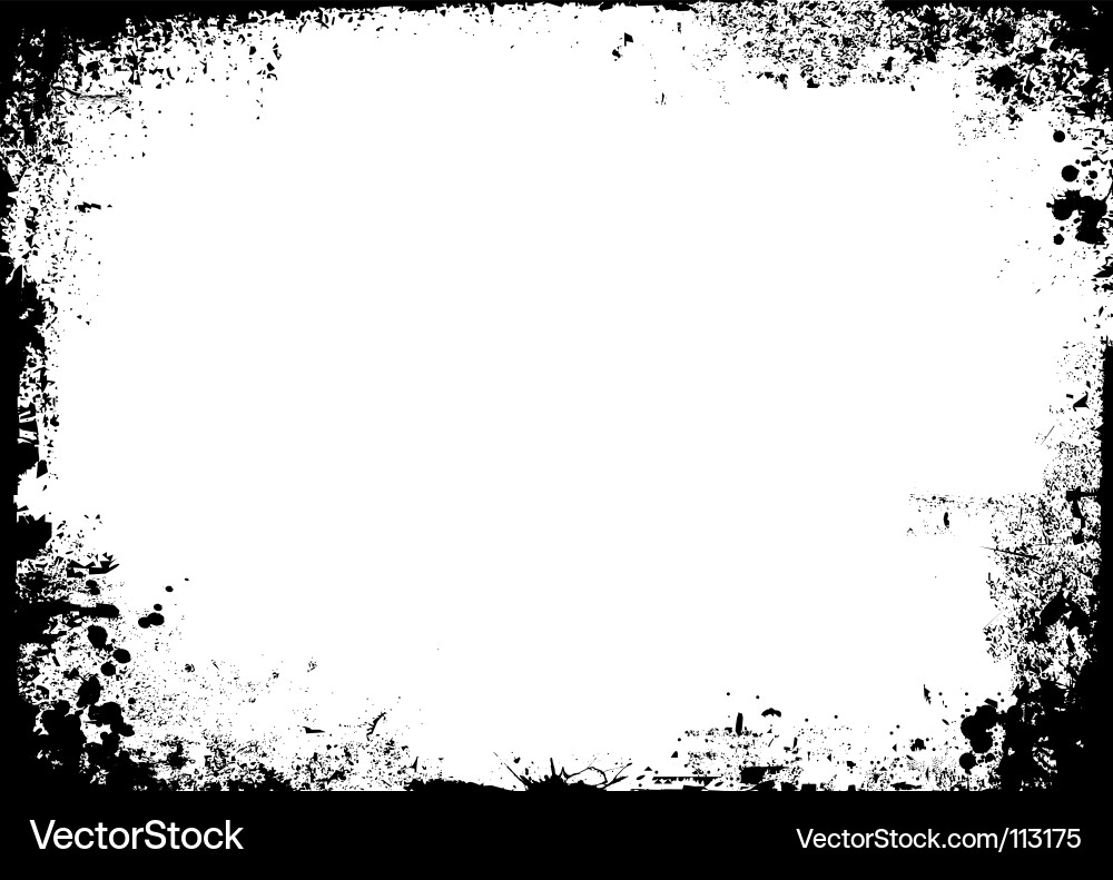 Ink Splatter Border Vector Image