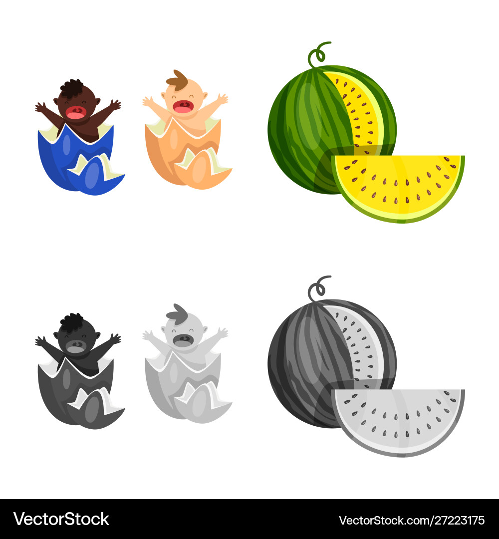 Isolated object test and synthetic icon set vector image