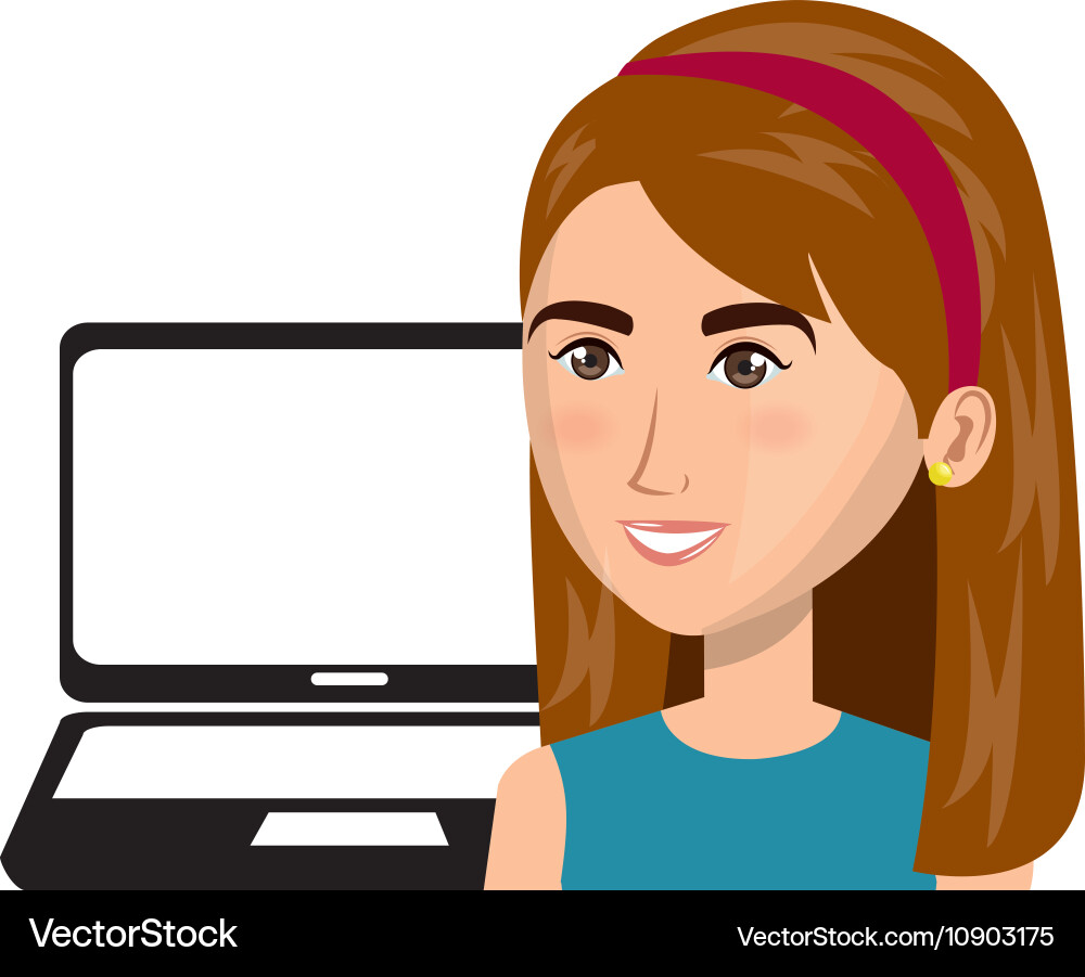 Laptop computer device Vector Image
