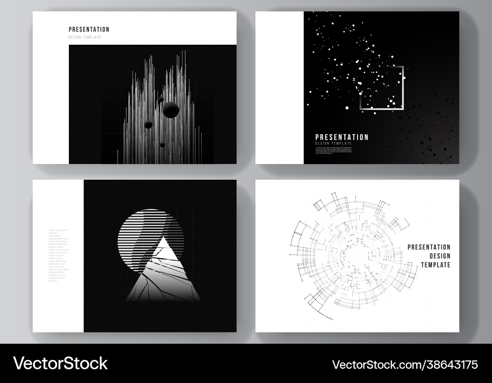 Layout presentation slides design Layout presentation slides design vector image