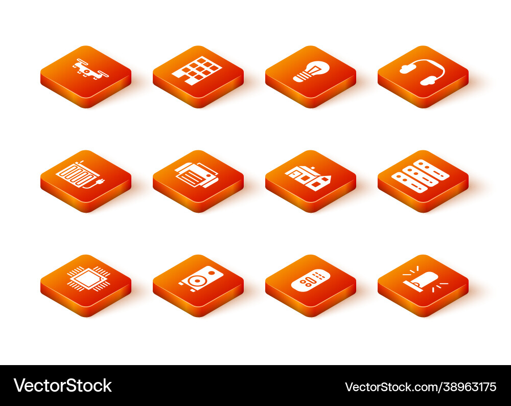 Set processor with microcircuits cpu stereo Set processor with microcircuits cpu stereo vector image