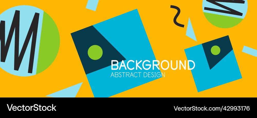 Abstract background blocks lines triangles vector image