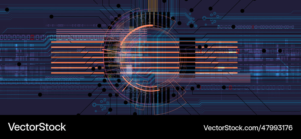 Abstract futuristic fade computer technology Abstract futuristic fade computer technology vector image