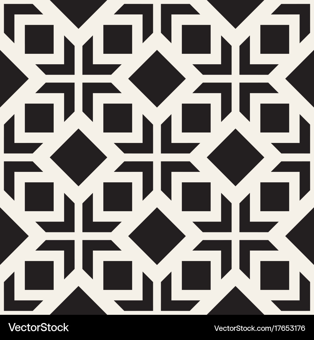 Abstract geometric lines lattice pattern seamless vector image