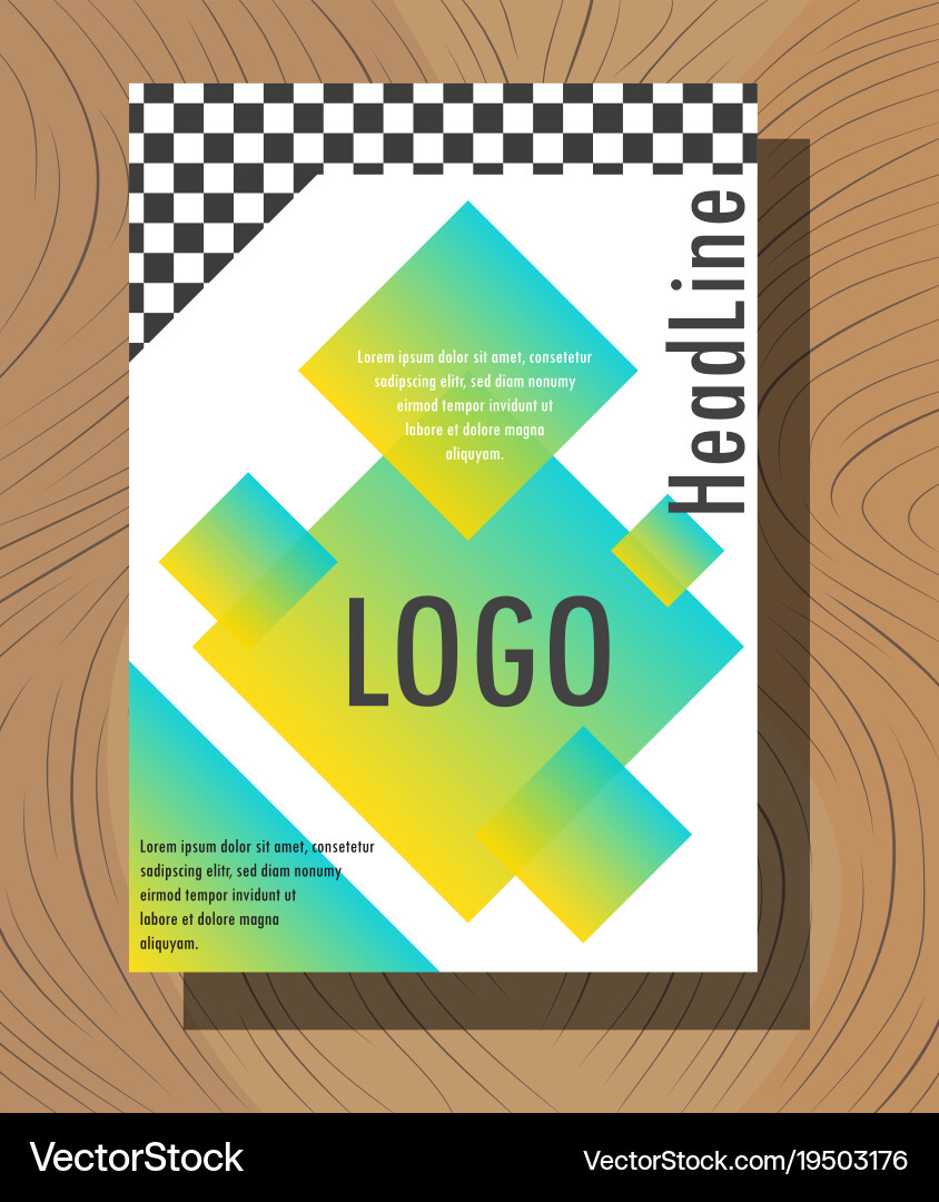 Abstract layout background set for art template vector image