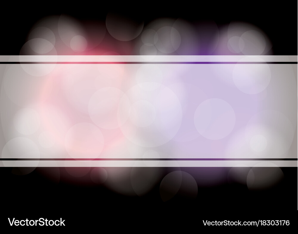 Abstract layout bokeh dark background vector image
