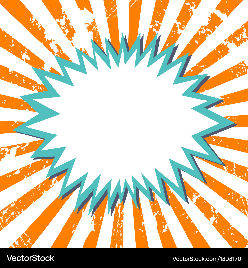 Comic Explosion Burst Royalty Free Vector Image