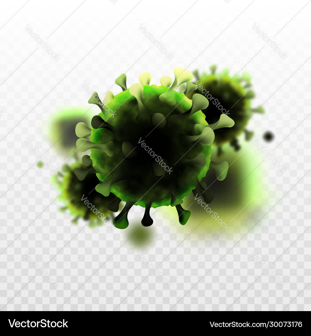 Covid19-19 chinese coronavirus under microscope Covid19-19 chinese coronavirus under microscope vector image