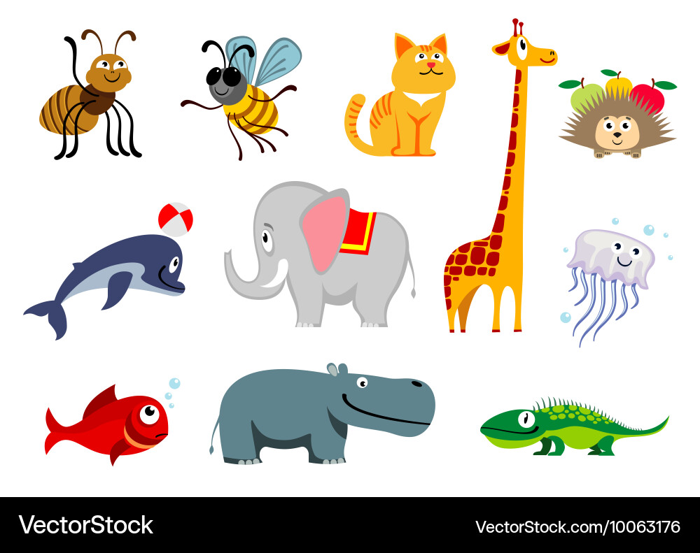 Diverse Animal Set Vector Image