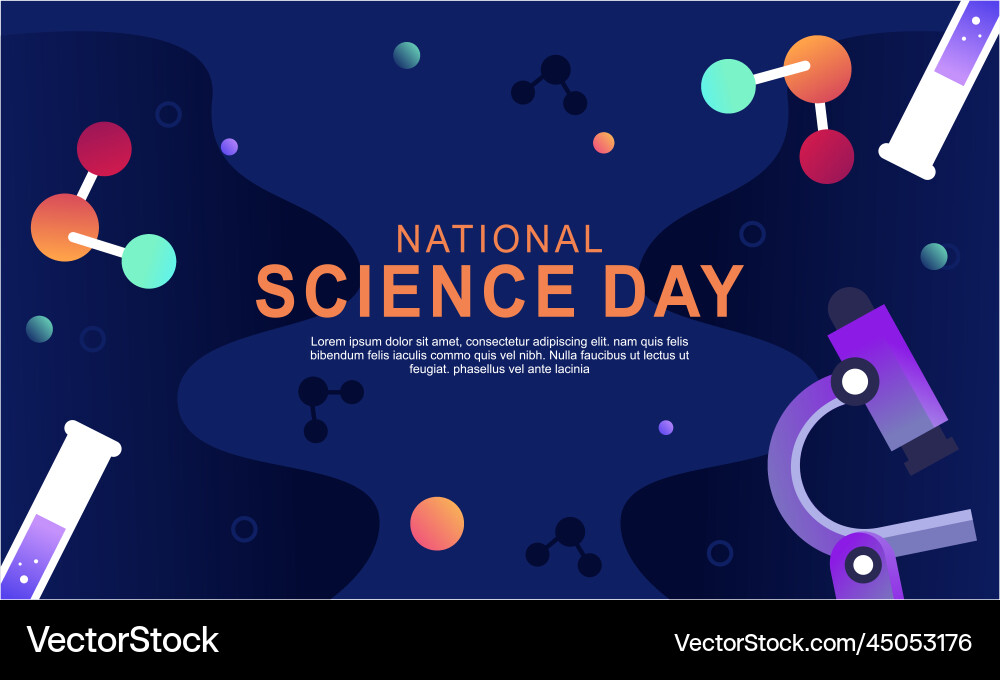 Gradient science twitch background design template vector image