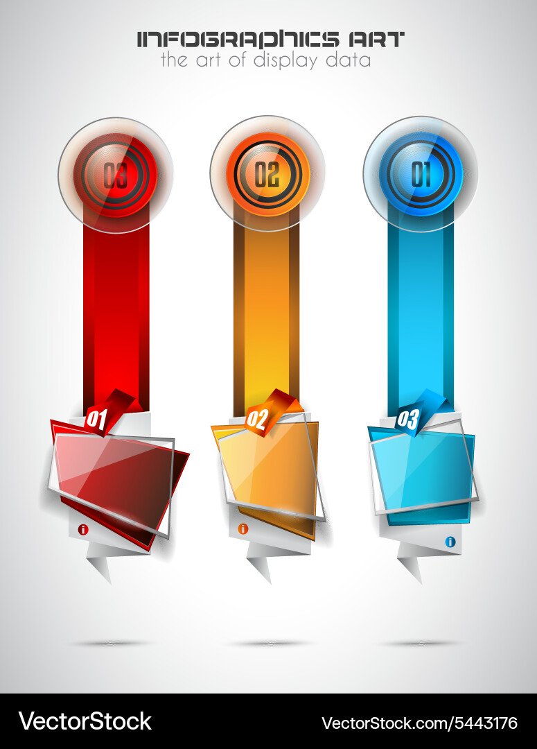 Infographic template for modern data visualization Vector Image