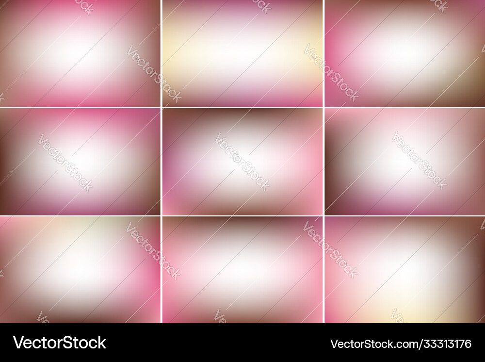 Pink and brown color banners gradient backgrounds Pink and brown color banners gradient backgrounds vector image