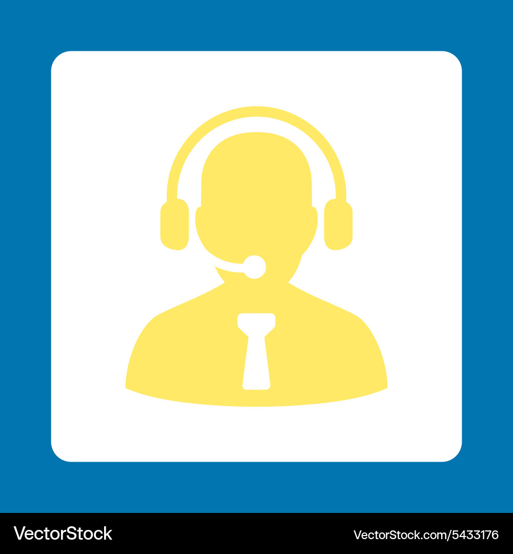 Reception operator icon vector image