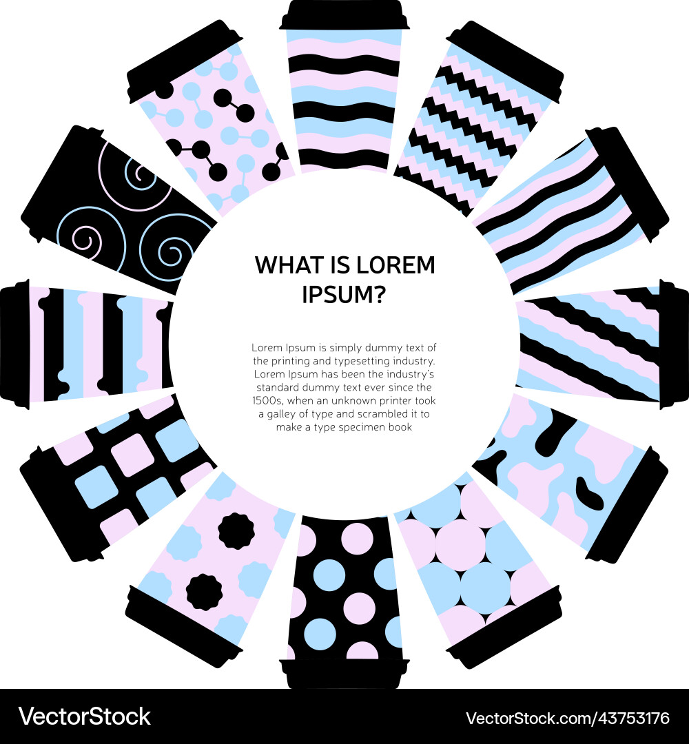 Round frame with a text box area is made of paper Round frame with a text box area is made of paper Vector Image