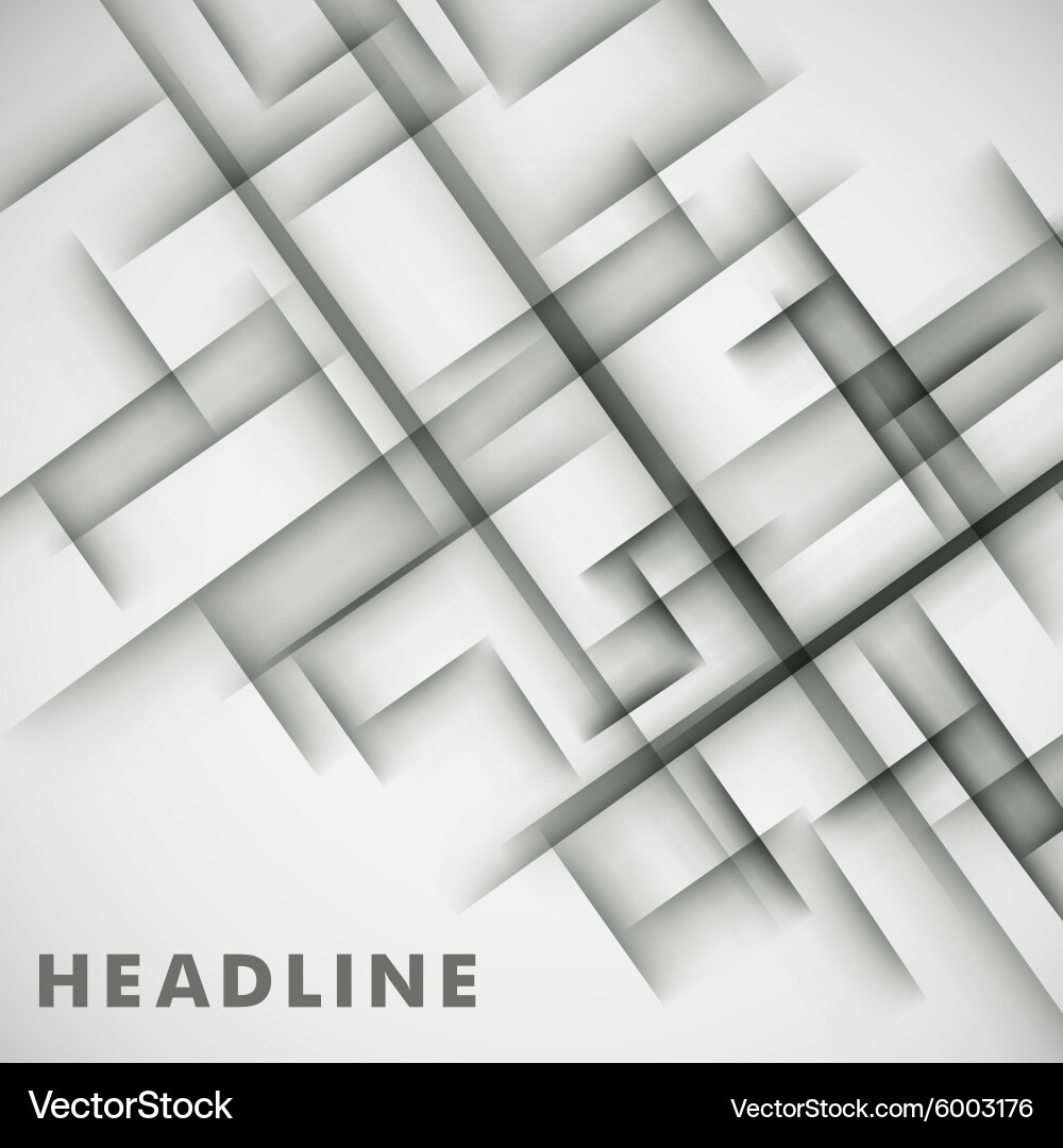 Simple light background of an abstract gray lines Vector Image