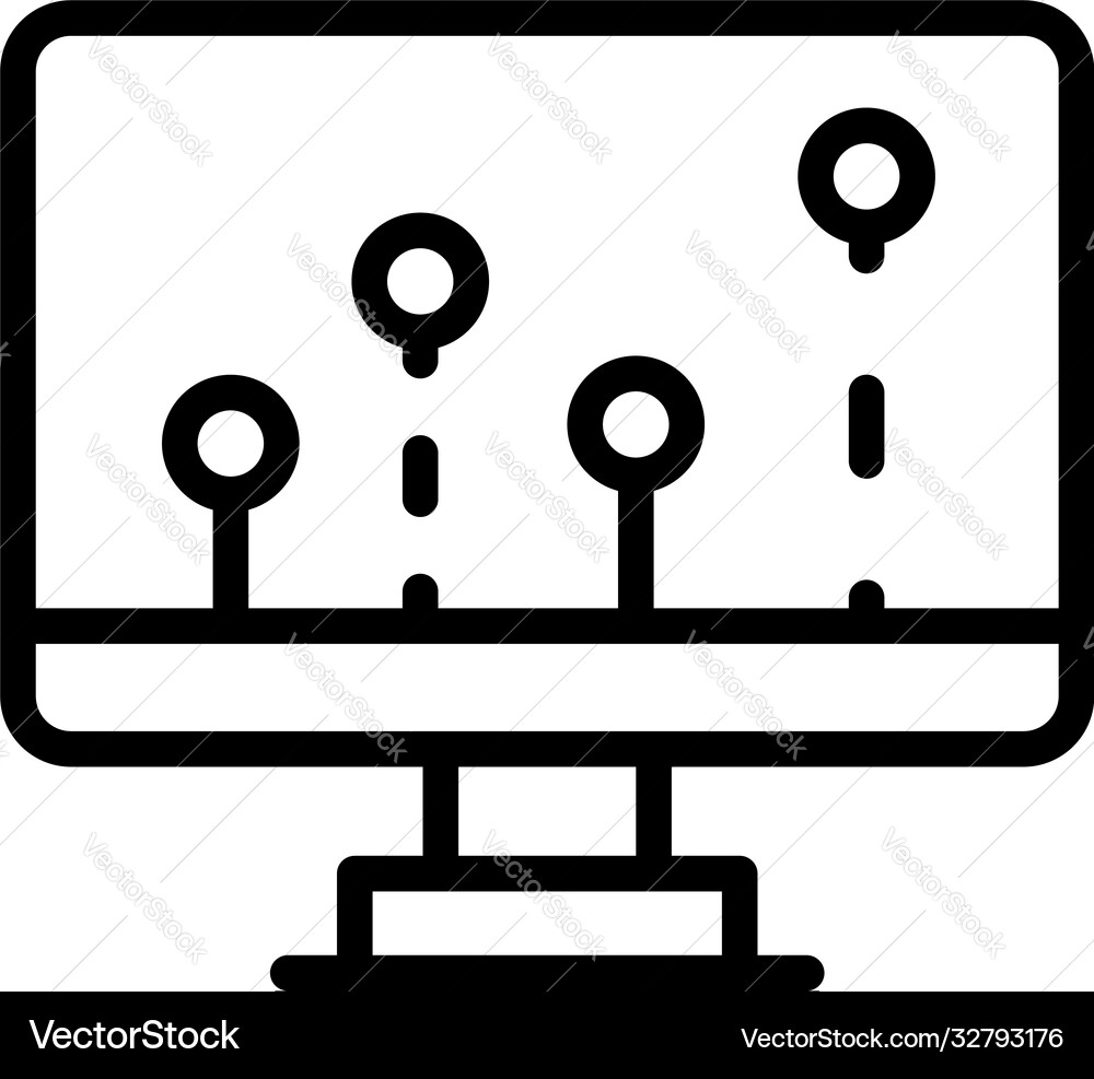 Update operating system icon outline style Update operating system icon outline style vector image