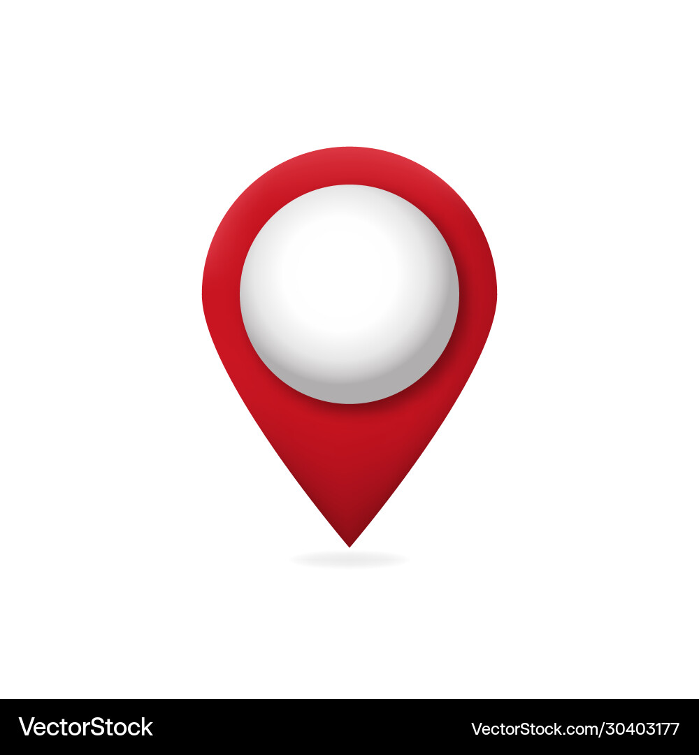 3d map pointer Vector Image