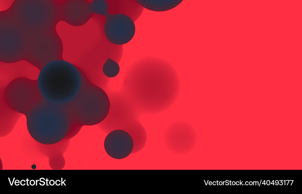 Abstract 3d fluid metaball shape with colorful Abstract 3d fluid metaball shape with colorful vector image