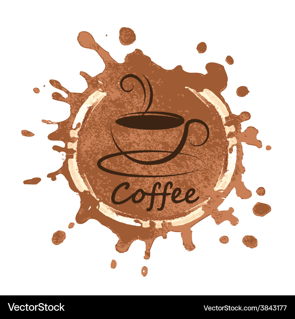 Coffee design over background Royalty Free Vector Image