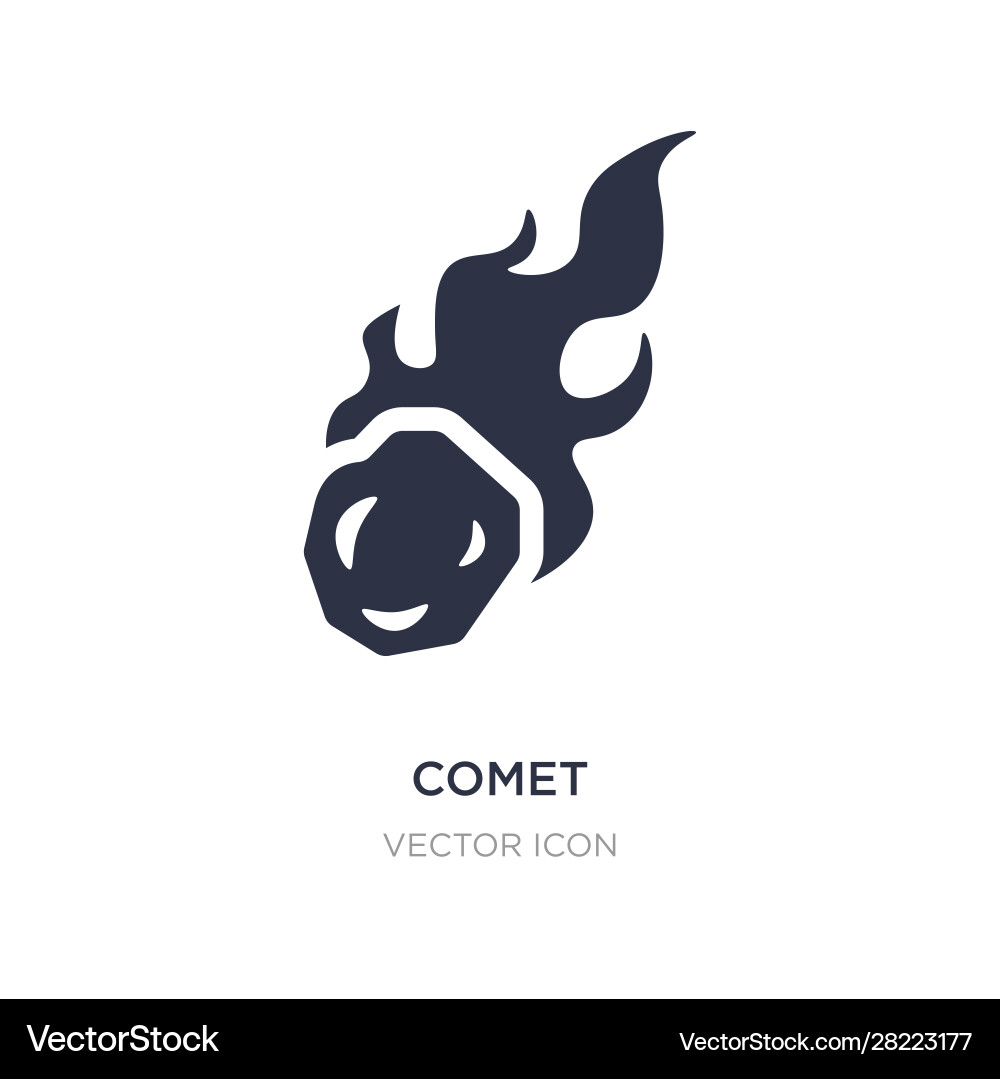 Comet icon on white background simple element Comet icon on white background simple element vector image