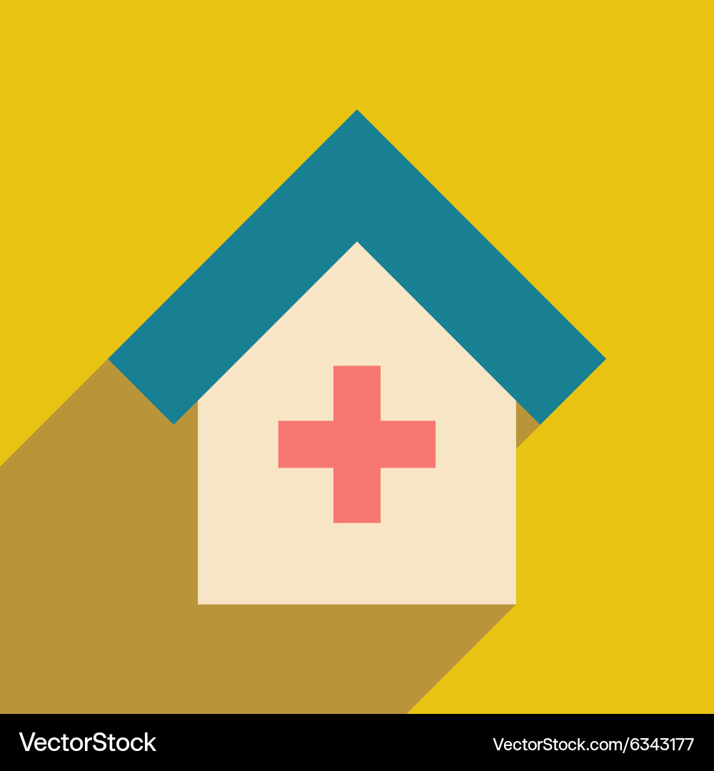 Flat with shadow icon and mobile application Vector Image