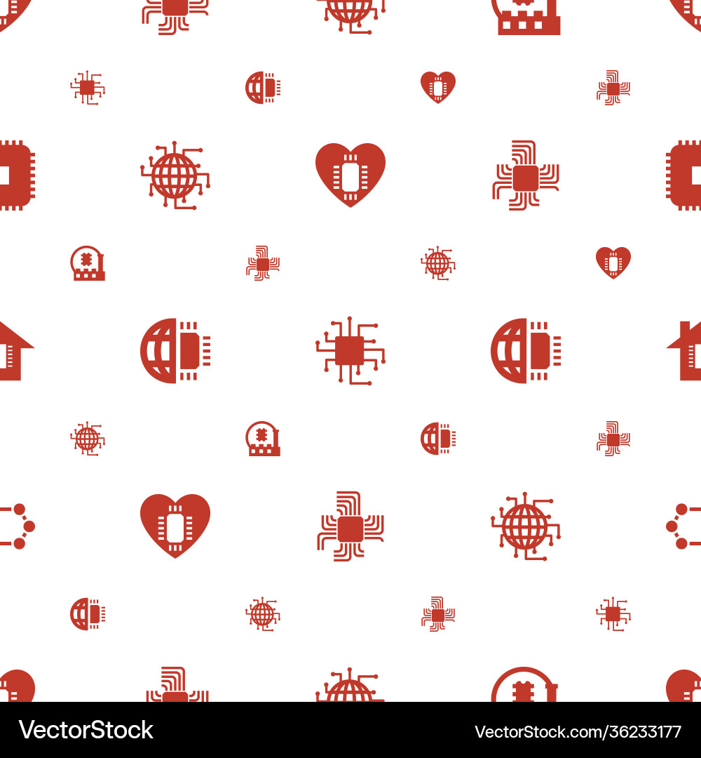 Processor icons pattern seamless white background Processor icons pattern seamless white background vector image