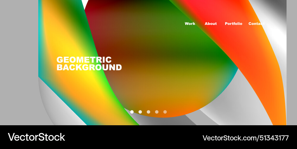 Web page design with geometric elements - circle Web page design with geometric elements - circle vector image