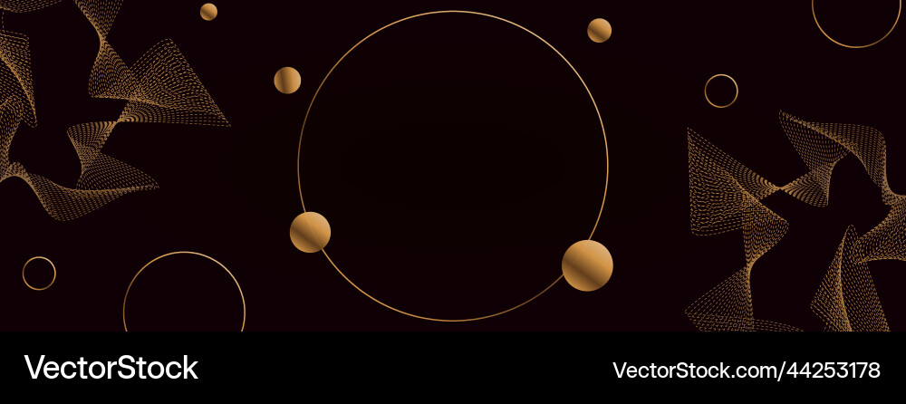 Abstract background with golden circles and shapes Abstract background with golden circles and shapes vector image