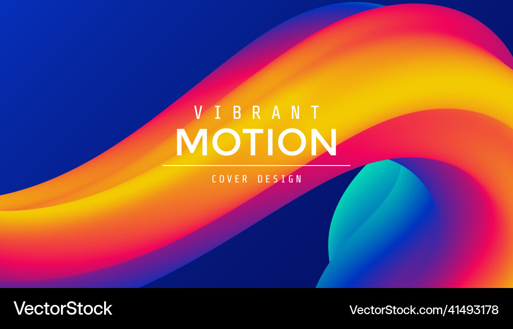 Abstract colorful 3d background gradient shape vector image