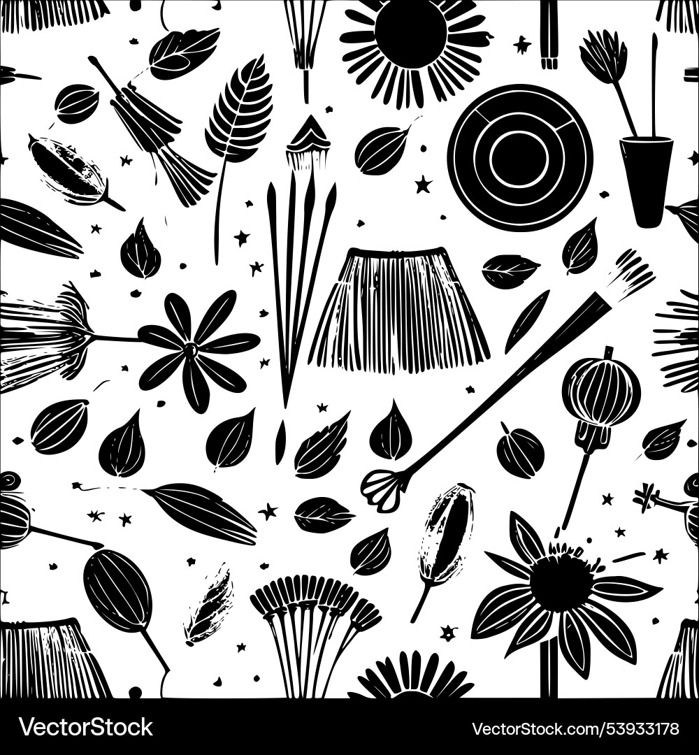 Broomstick abstract pattern seamless Broomstick abstract pattern seamless Vector Image