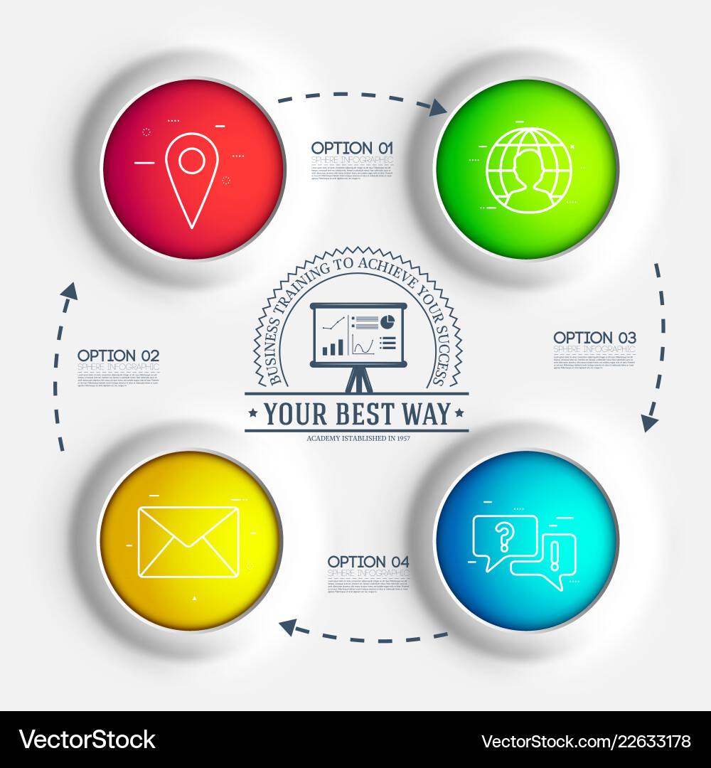 Business Chart Elements - Data Visualization Vector Image