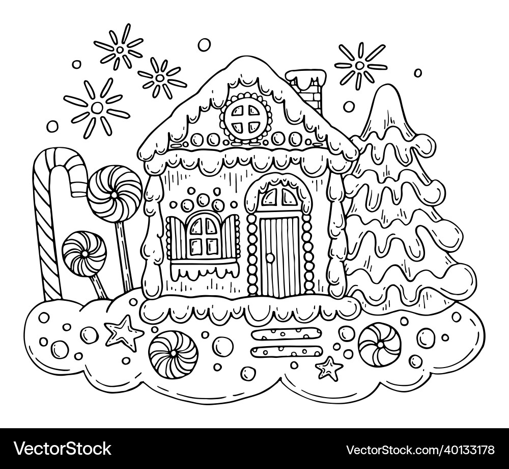 christmas-gingerbread-house-coloring-page-vector-image