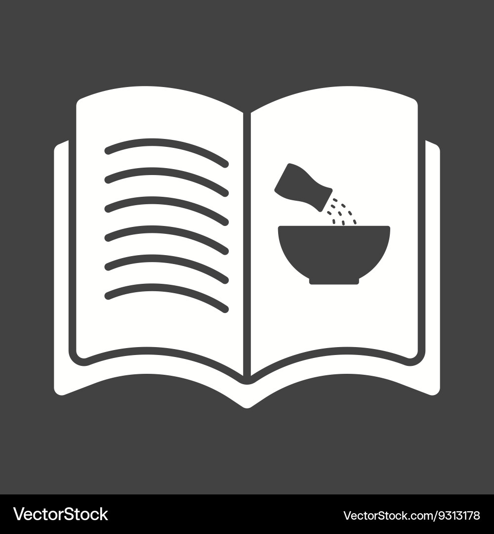 Cookbook vector image