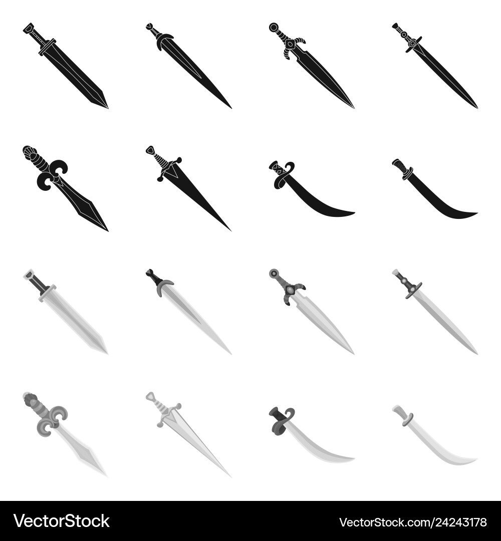 Design of game and armor symbol set Design of game and armor symbol set vector image