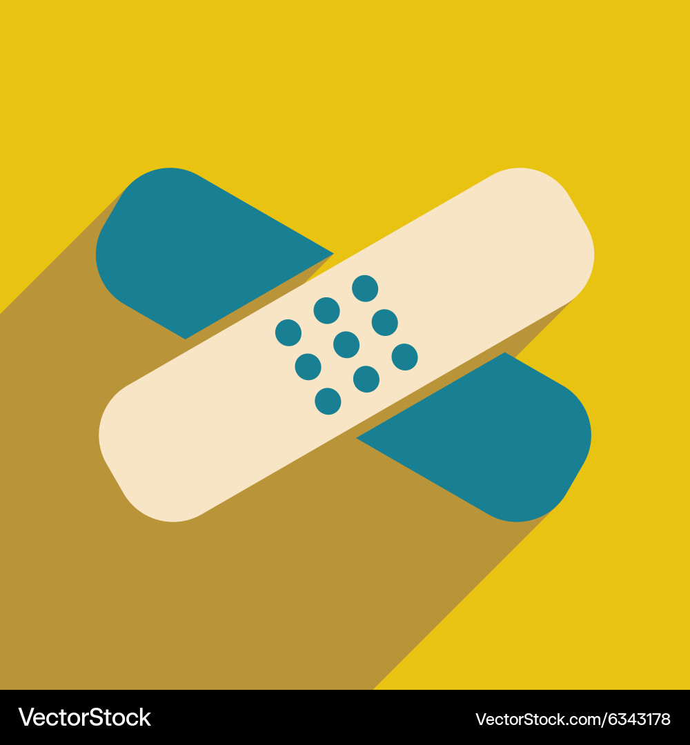 Flat with shadow icon and mobile application Vector Image