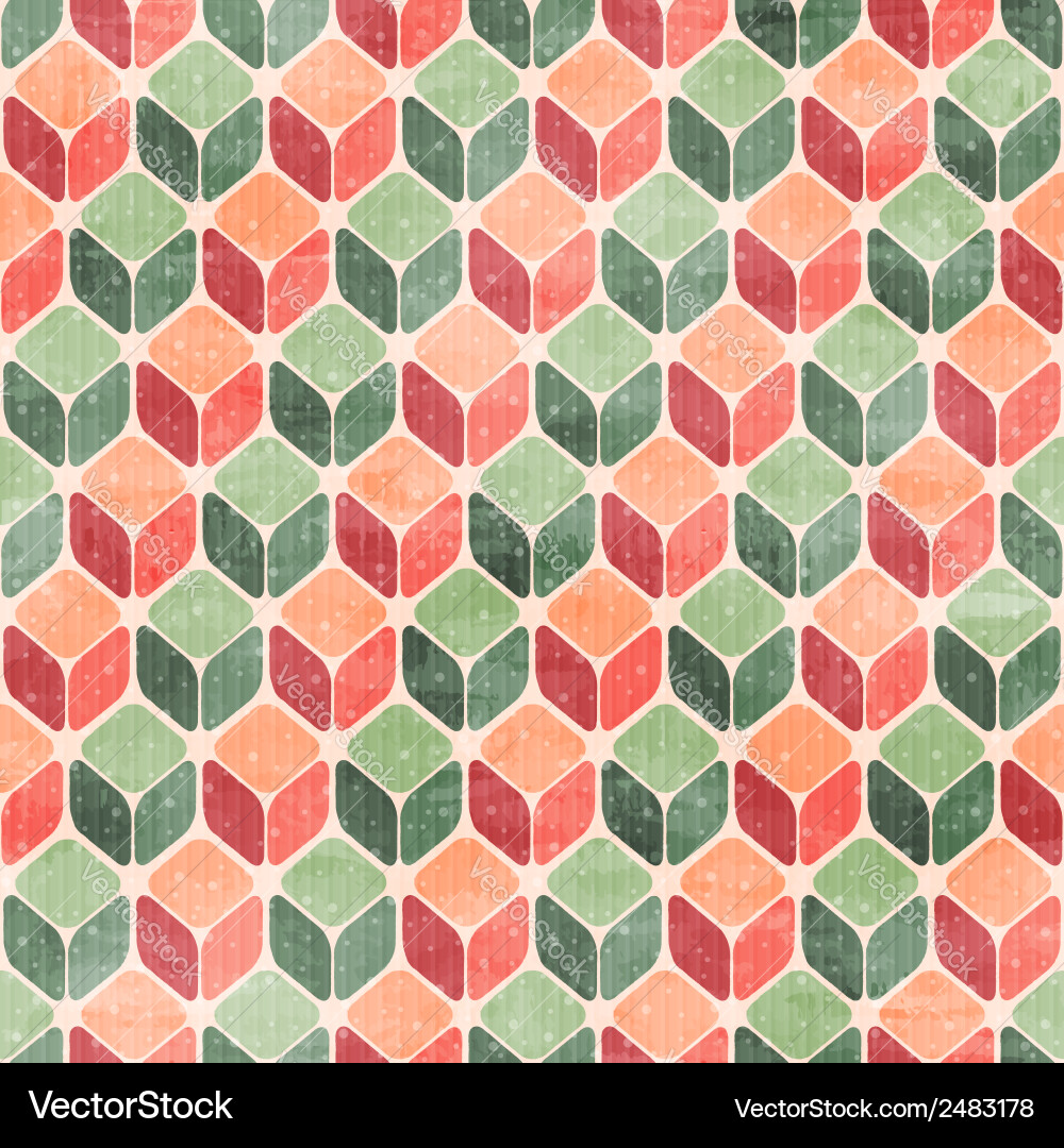 Geometric Retro Pattern vector image