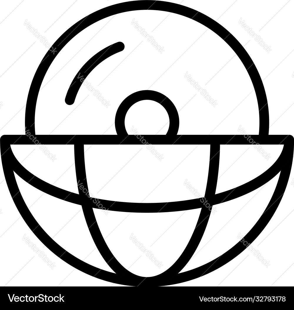 Global disc operating system icon outline style Global disc operating system icon outline style vector image