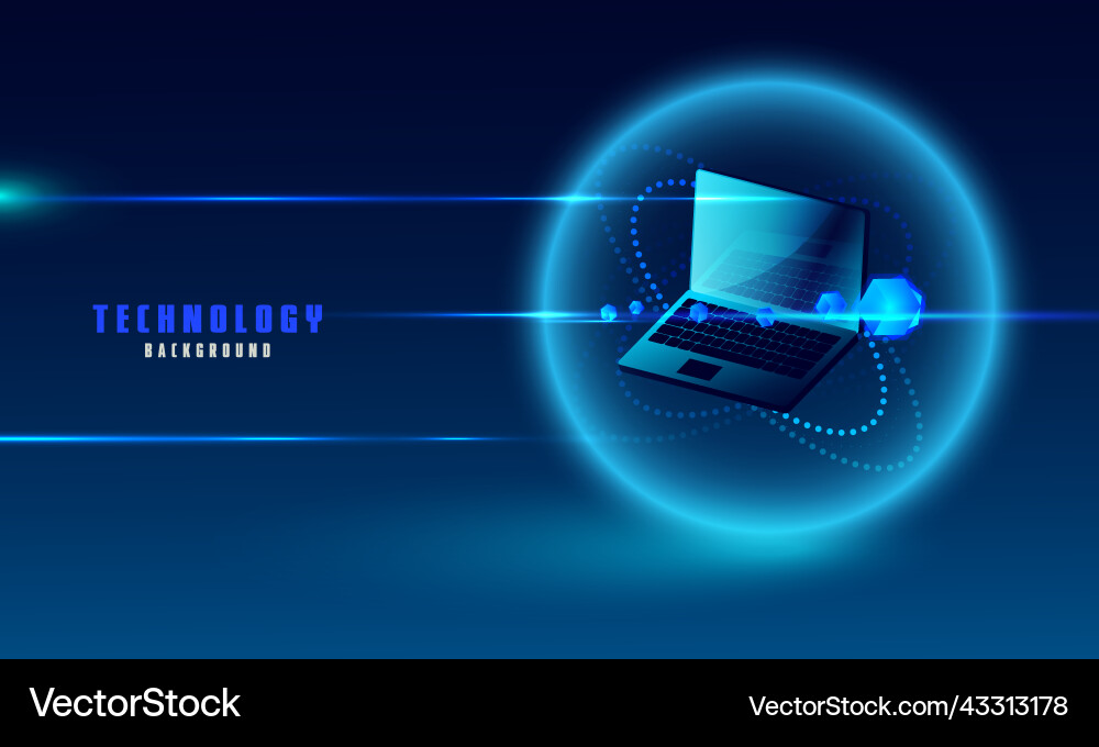 Laptop analysis processing structure isometric Laptop analysis processing structure isometric vector image