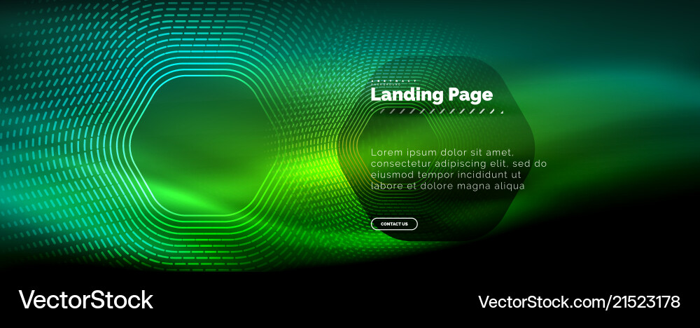 Neon glowing techno hexagon shape lines hi-tech Neon glowing techno hexagon shape lines hi-tech vector image