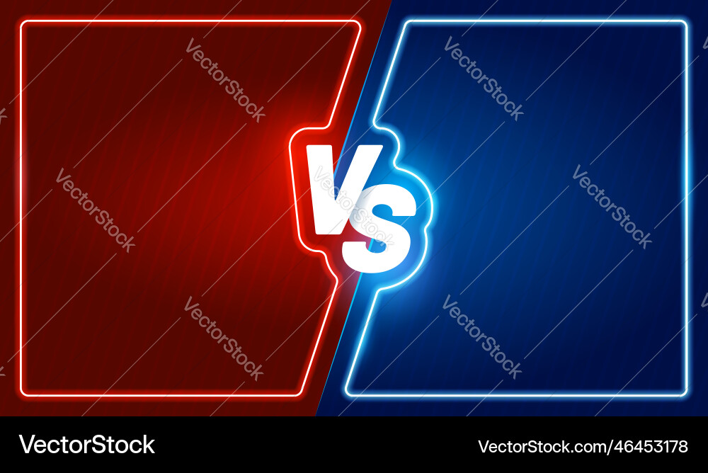 Neon versus Kampf Rahmen Spiel Kampf Neon versus Kampf Rahmen Spiel Kampf vektorbild