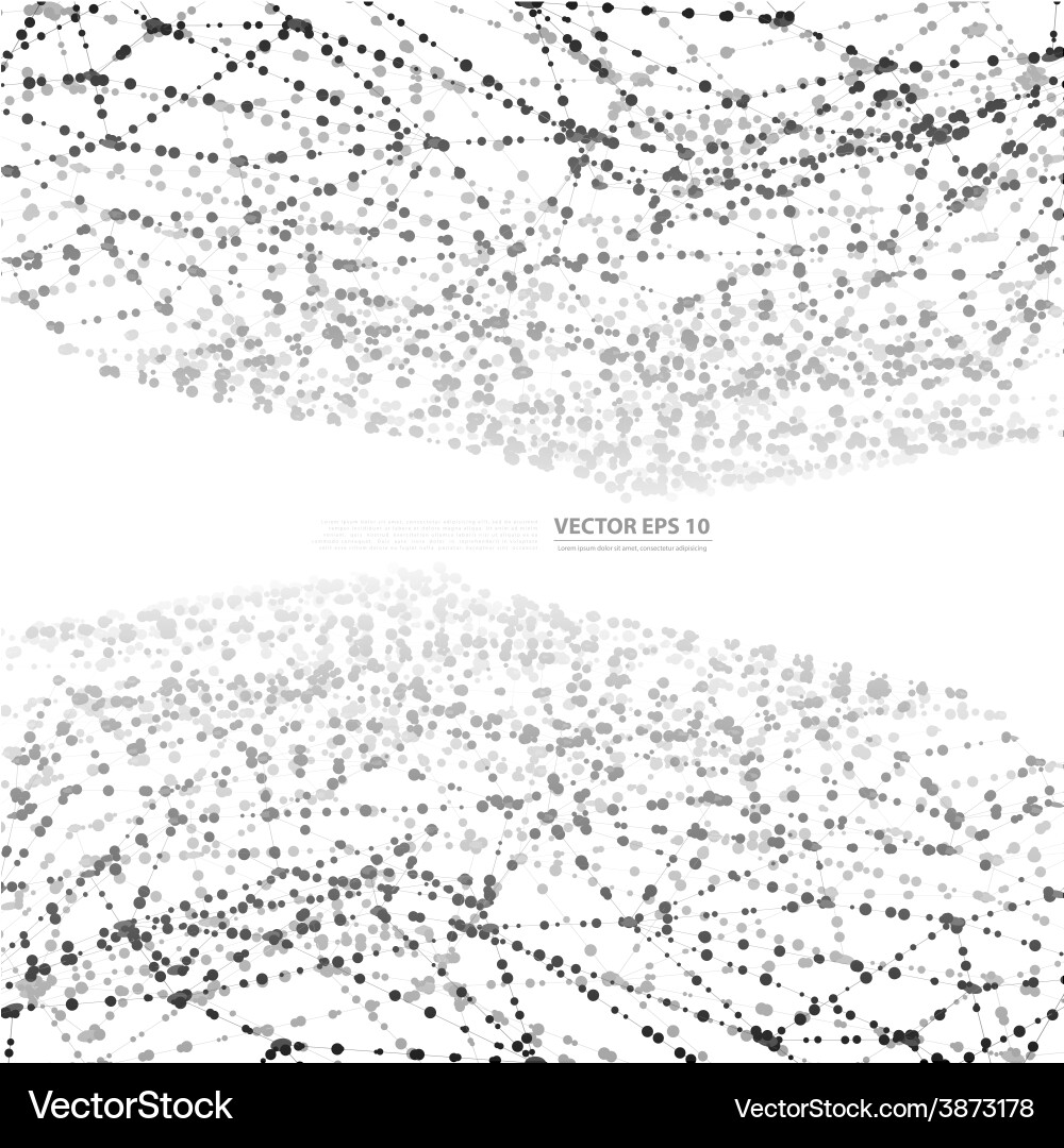 Network background abstract polygon vector image