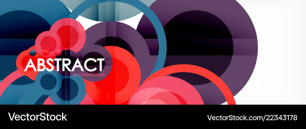 Overlapping circles design background Overlapping circles design background Vector Image