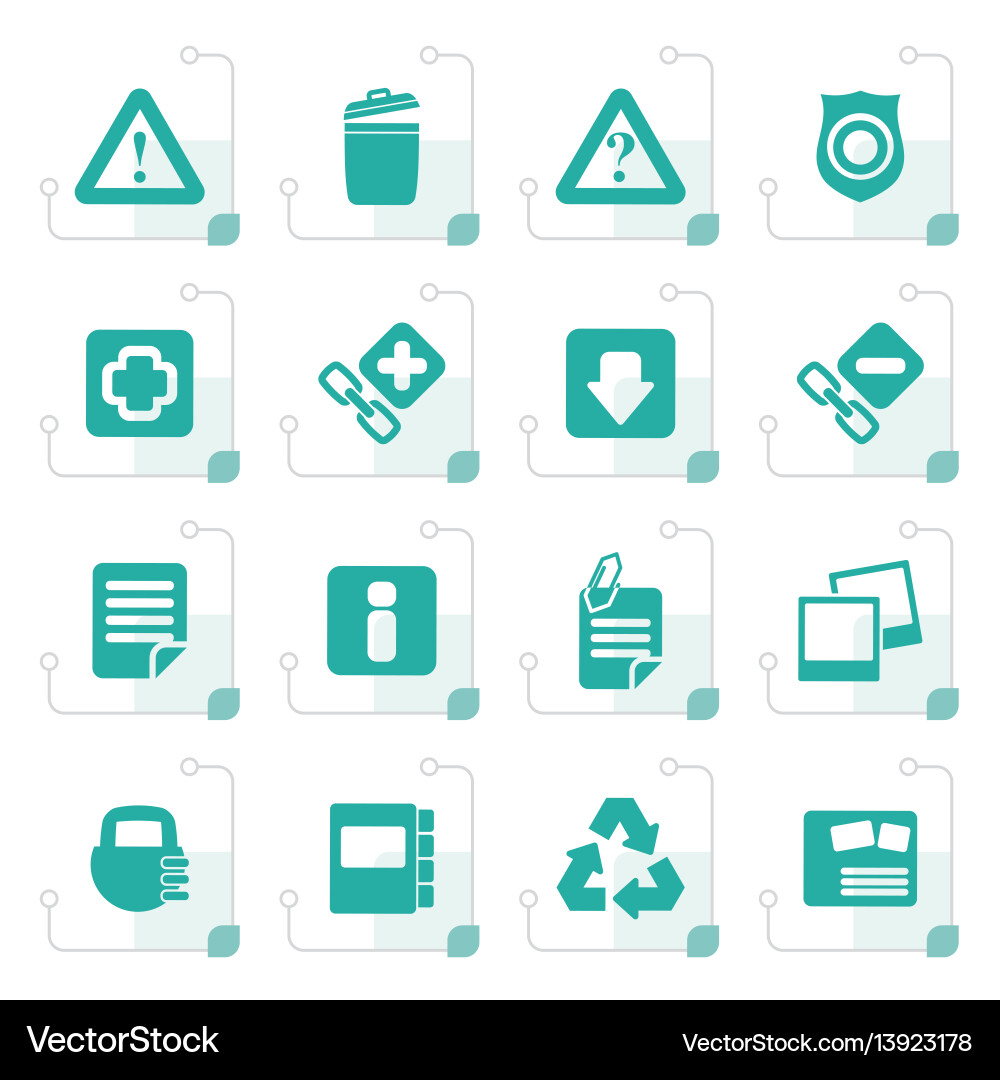 Stylized web site and computer icons Stylized web site and computer icons vector image